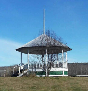 Bandstand in the Town of Athens, Maine.