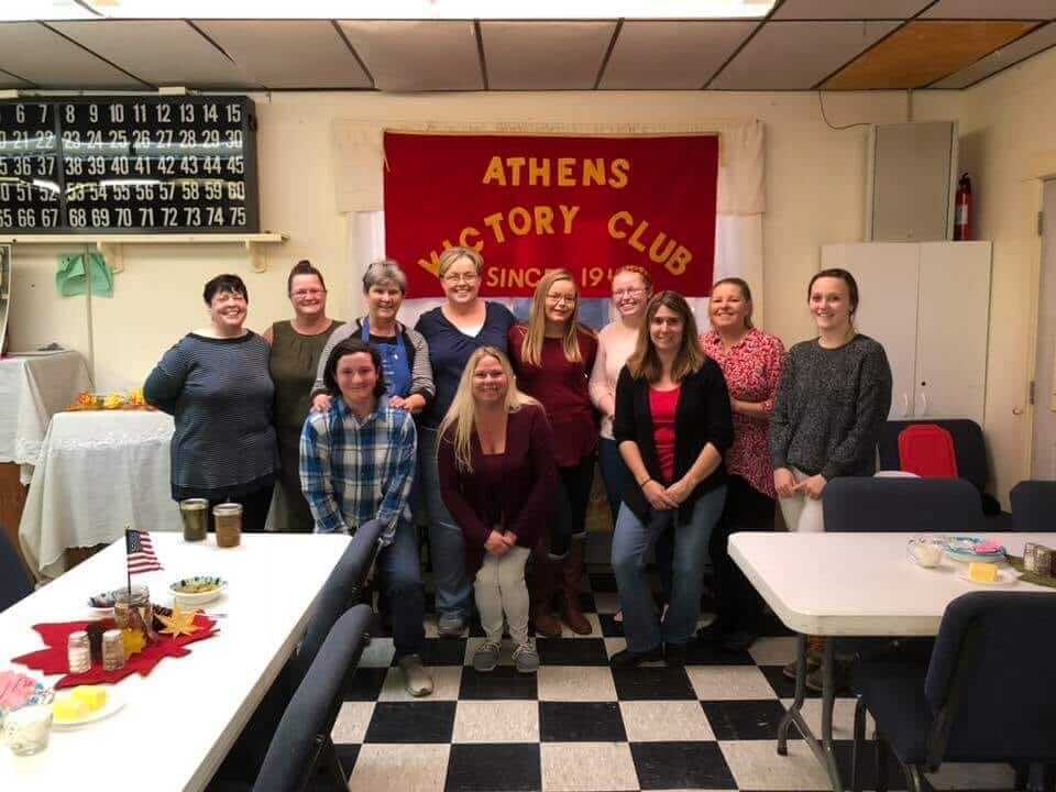 Athens Victory Club volunteers.